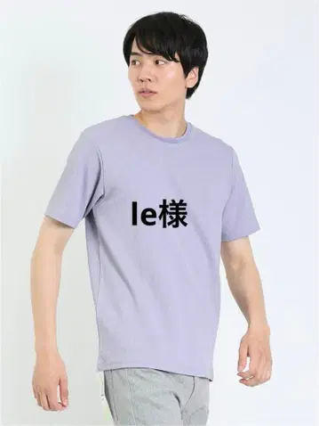 G3 라벤더 크루넥 반팔 티셔츠