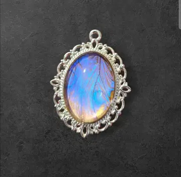 [즉시 결제 가격] 숲의 보석! 술코우스키 모르포 나비 목걸이 탑