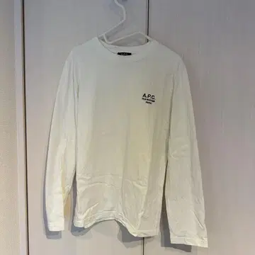 A.P.C. 화이트 긴팔 티셔츠 M