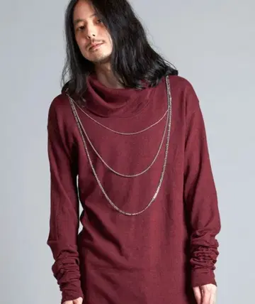 NO ID. 체인 오프 터틀 니트 풀오버