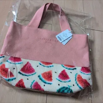 러브러리 바이 페이 수박 도트 토트백