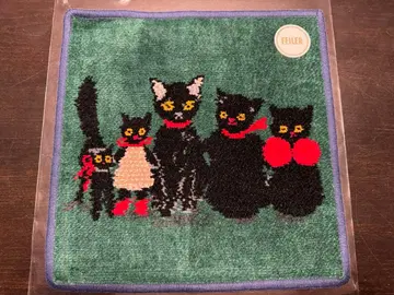 페이러 화장품 주방 쿠라하시 레이 검은 고양이 네이비헴 타월 손수건