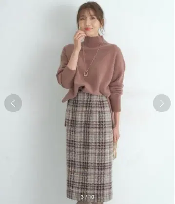 저스길리티 로빙 체크 타이트 스커트 사이즈 1