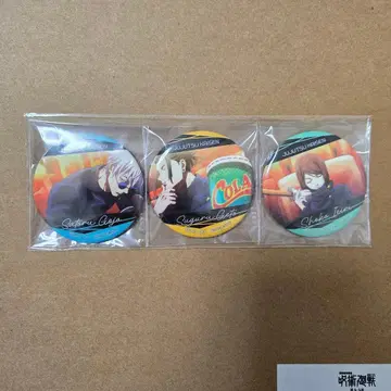 주술회전 캔뱃지 3개 세트