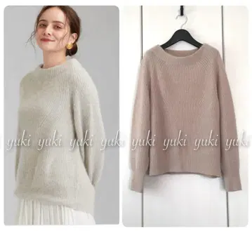 green label relaxing 헤어리 보틀넥 니트