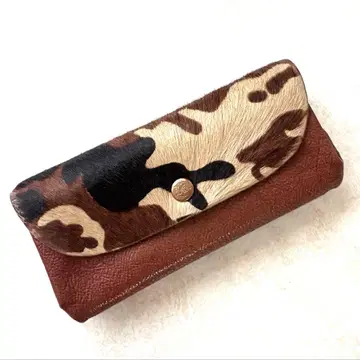 키소라 송치 천연 가죽 장지갑 새상품급 kissora 브라운 브라운