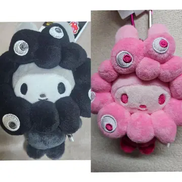 산리오 미야쿠미야쿠 최애 컬러 & 블랙 마이멜로디 BC 카라비너 세트