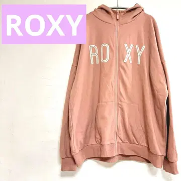 록시 ROXY 핑크 집업 후드티 여성용 XL