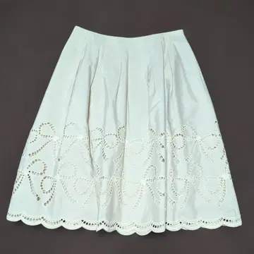 엠즈 그레이시 리본 무늬 자수! 스캘럽 스커트 40