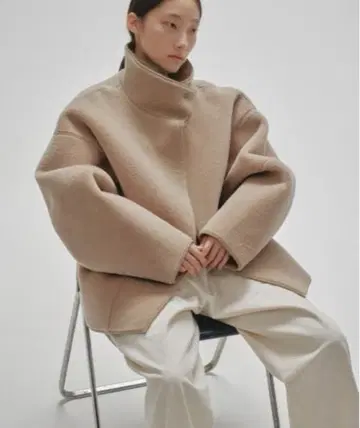 todayful 스탠드 카라 보아 자켓 38 베이지 새상품