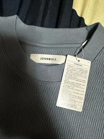 JOHNBULL 와플 원단 그레이 스웨터