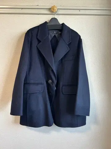 가격 인하 유니클로 캐시미어 블렌드 오버 사이즈 자켓 택 포함 새상품