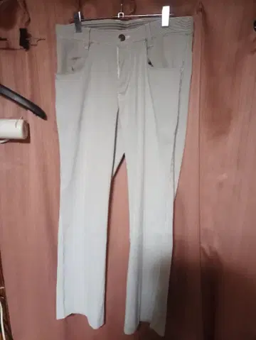 투어 디비전 스트라이프 패턴 라이트 그레이 골프 팬츠