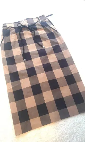 [미사용 새상품] EPOCATheSHOP 블록 체크 스커트