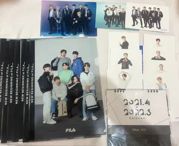 BTS 멤버 전원 클리어 파일 달력 엽서