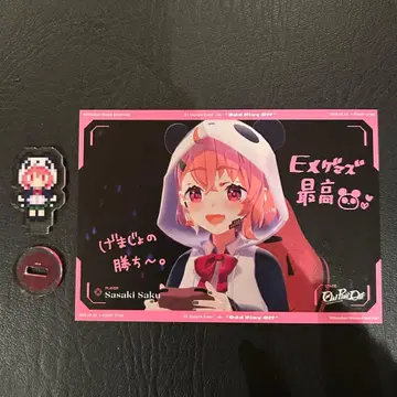 니지페스 2025 사사키 사키 구매 특전 사진 카드 미니 아크릴 스탠드