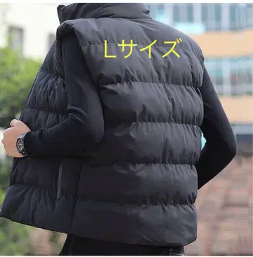 [ 다운 베스트 ] 남성용 블랙 골프에도 방한 따뜻한 L 사이즈