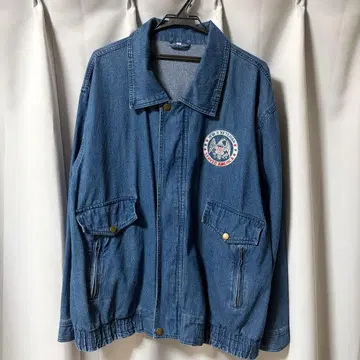 WWII Veteran 자수 데님 자켓