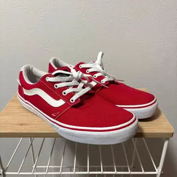 Vans 레드 캔버스 스니커즈