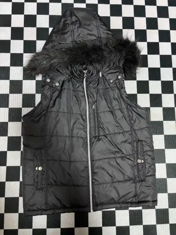 archive black 퍼 다운 베스트 그런지