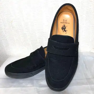 새상품급 USPA 폴로 스웨이드 로퍼 블랙 27cm