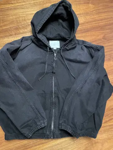 [ 완판템 ] ZARA 후드 데님 자켓 블랙