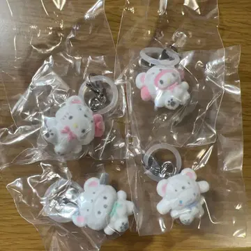 산리오 포근포근 스노우 메지루시 액세서리 4종