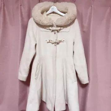 리즈리사 리본 벨트 후드 코트