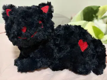 리이슈 고양이 봉제 인형 블랙 요네즈켄시