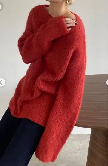 CLANE BOAT NECK ALPACA OVER KNIT TOPS