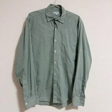 steven alan 명작 체크 셔츠 긴팔 리버스 심