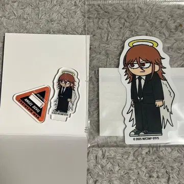 체인소 맨 회장 한정판 지로리 아크릴 스탠드 스티커 천사의 악마