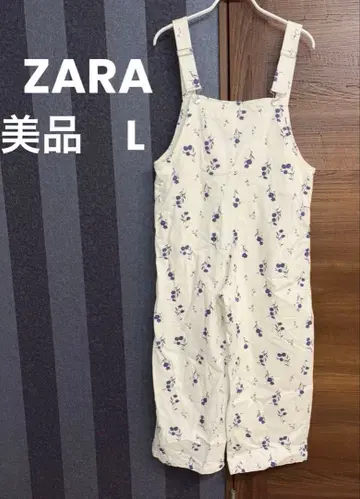 새상품급 ZARA 자라 살로펫 꽃무늬 데님
