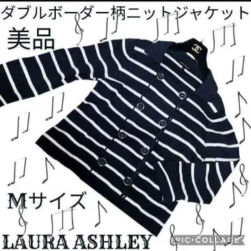 새상품급 LAURA ASHLEY 로라 애슐리 보더 자켓 더블