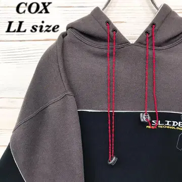 [초레어] COX 후드티 LL 빅 로고 블랙 P902