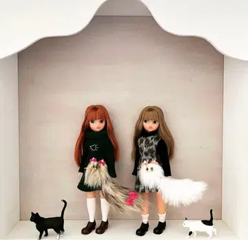 블랙 고양이 가챠 브라이스 리카짱 체리짱 복각판 초대 리카짱