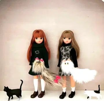 블랙 고양이 가챠 브라이스 리카짱 체리짱 복각판 초대 리카짱