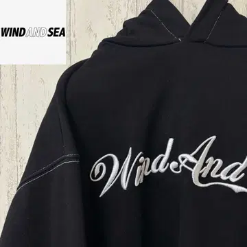 [ 초레어 ] WIND AND SEA 윈드앤씨 후드티 블랙 맨투맨