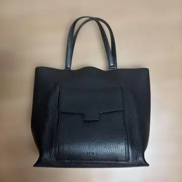 FURLA 블랙 가죽 토트백