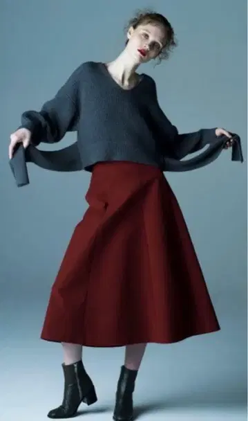 CLANE SIDE RIBBON KNIT TOPS