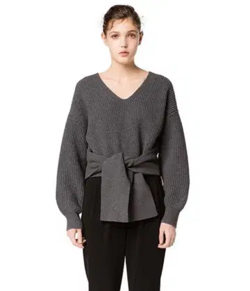 CLANE SIDE RIBBON KNIT TOPS