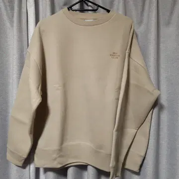 베이지 크루넥 트레이닝복