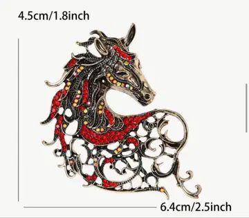 말 디자인 브로치 22~27일 중 2000엔에 판매 예정