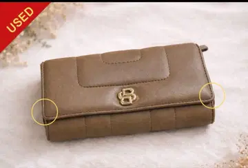 브라운 가죽 장지갑 USED