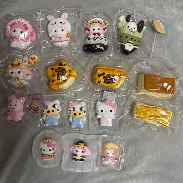 캐릭터 스퀴즈 빵 키키스크 모찌아쿠 초코비 산리오 푸우