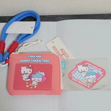 치이카와 산리오 하치와레 키티 지갑 스티커