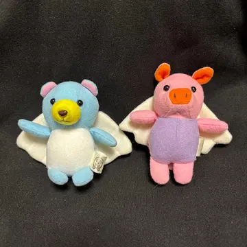 레어 천사 돼지 천사의 곰 봉제 인형 키링 히로쿤 하우스