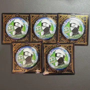 NARUTO 돌풍전 하타케 카카시 생일 캔뱃지 2024 5개