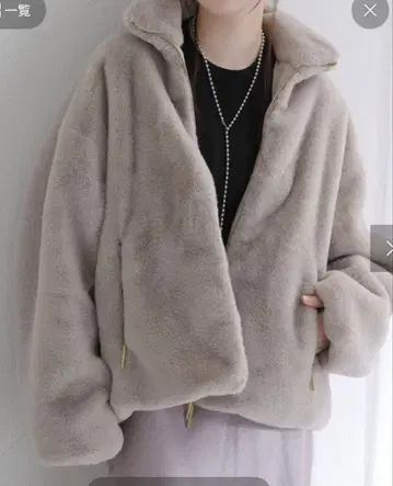 TATRAS BARBRA 퍼 블루종 그레이 미사용 새상품 택 포함 01