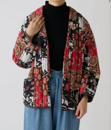 패치워크 퀼트 자켓 비어즐리